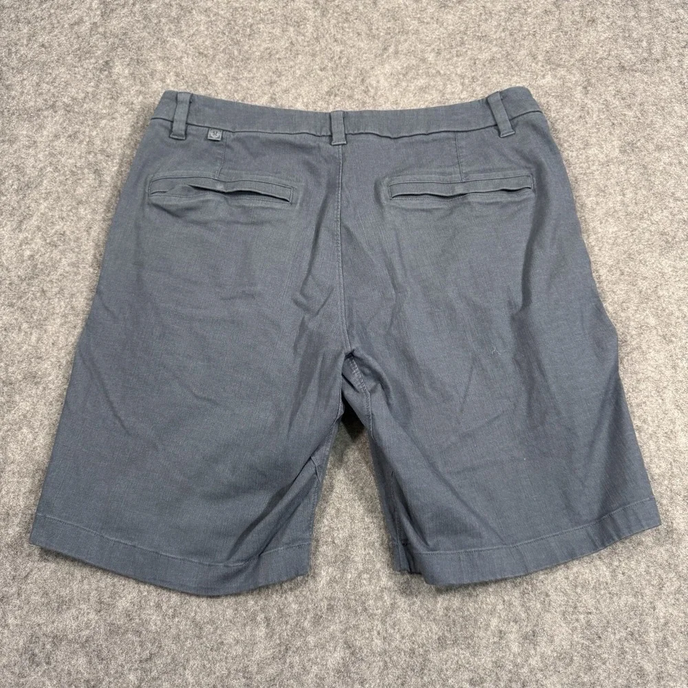 Lululemon Commission Shorts Blue Stretch Zip Pocket Modern Casual‎ 9